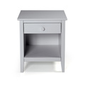 Alaterre Furniture Simplicity Wood Nightstand, Dove Gray AJSP0180